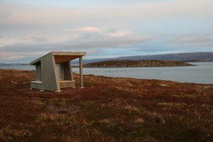 Gapahuk stabbursneset natursti utsikt porsangerfjorden